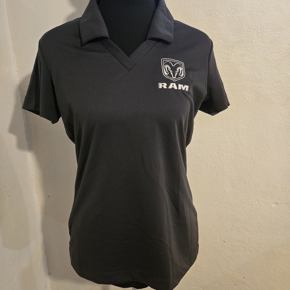 Ram Nike Golf Gray Short Sleeve Polo Size S